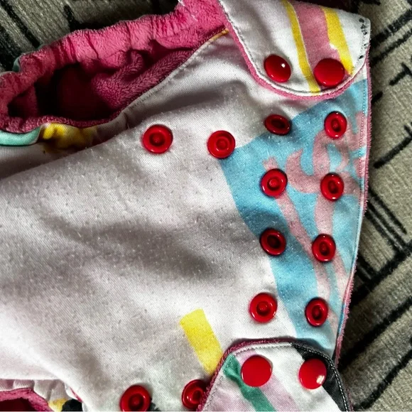 Pink NKOTB cloth diaper with liner - Picture 5 of 6